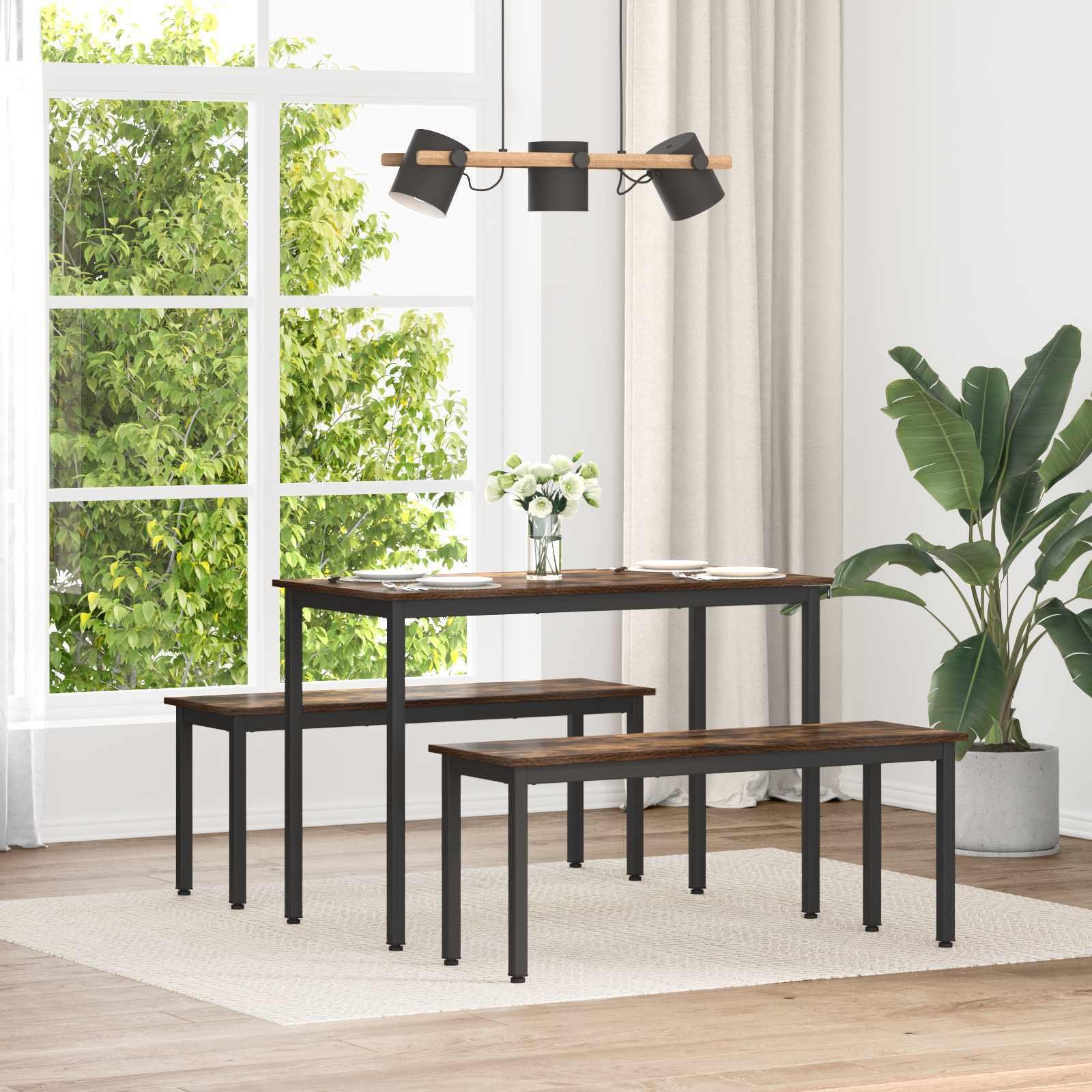 vidaXL ławka Dąb dymny 110 x 35 x 45 cm