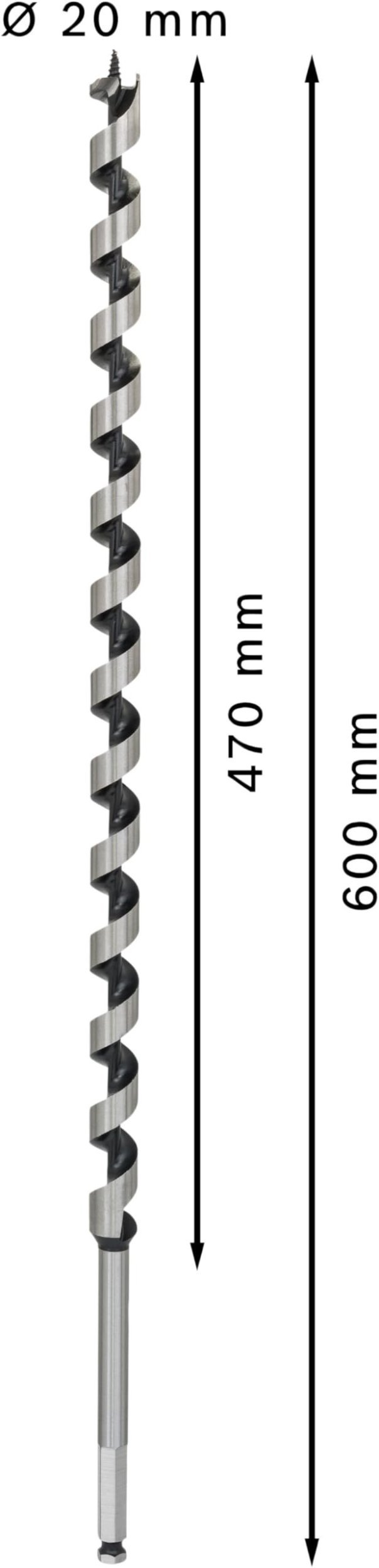 WIERTŁO KRĘTE 20X470X600 mm
