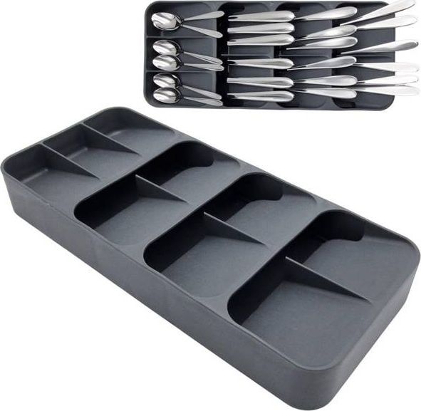 Orion Organizer WKŁAD DO SZUFLADY pojemnik koszyk na sztućce widelce noże łyżki łyżeczki BIAŁY