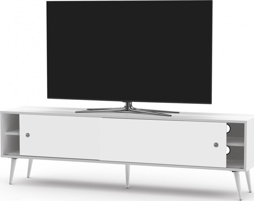 Sonorous Drewniana szafka rtv SONOROUS RETRO RTRA-180-WHT-WHT szerokość 180 cm