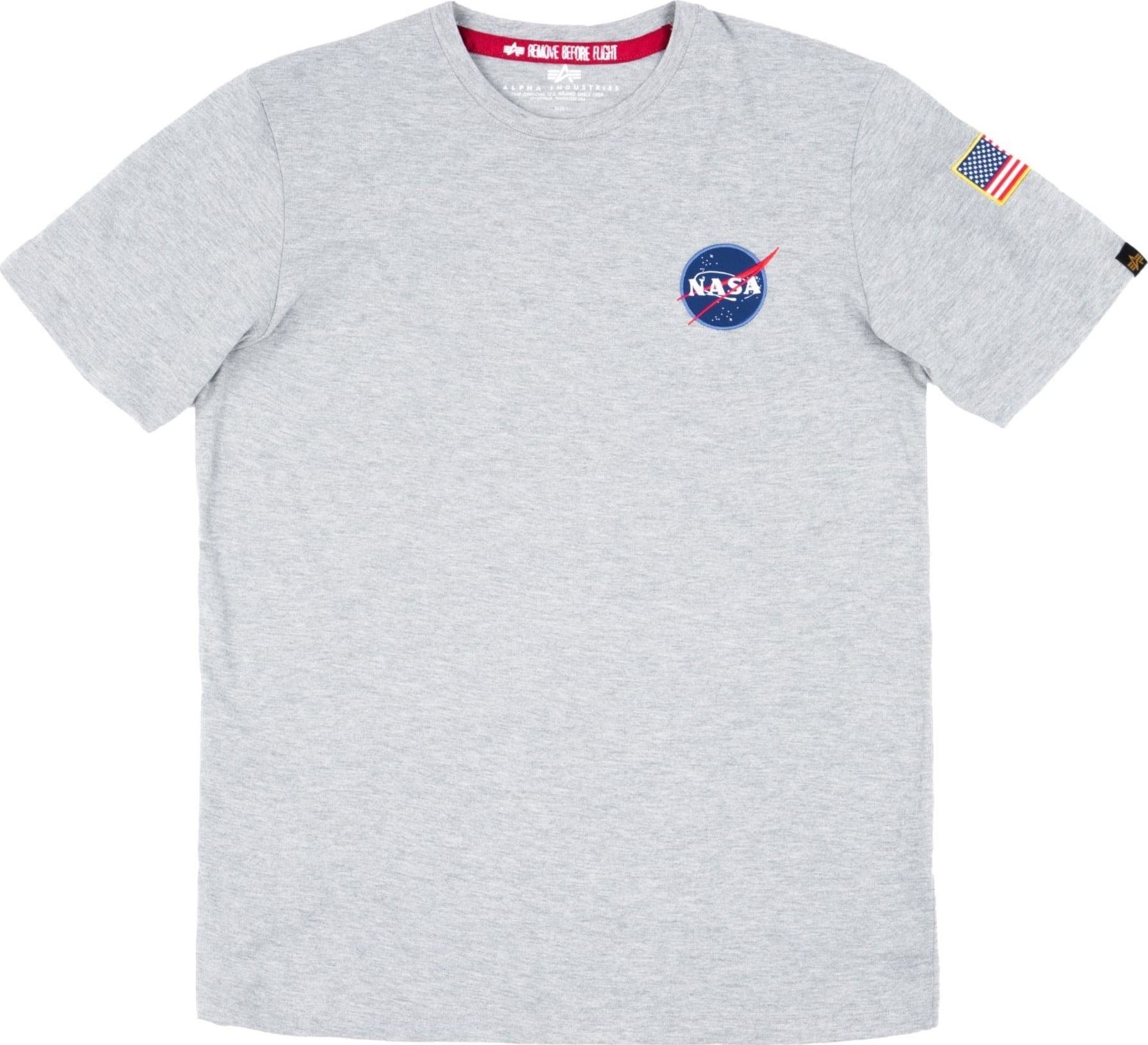 Alpha Industries Koszulka męska Space Shuttle szara r. L (176507-17)