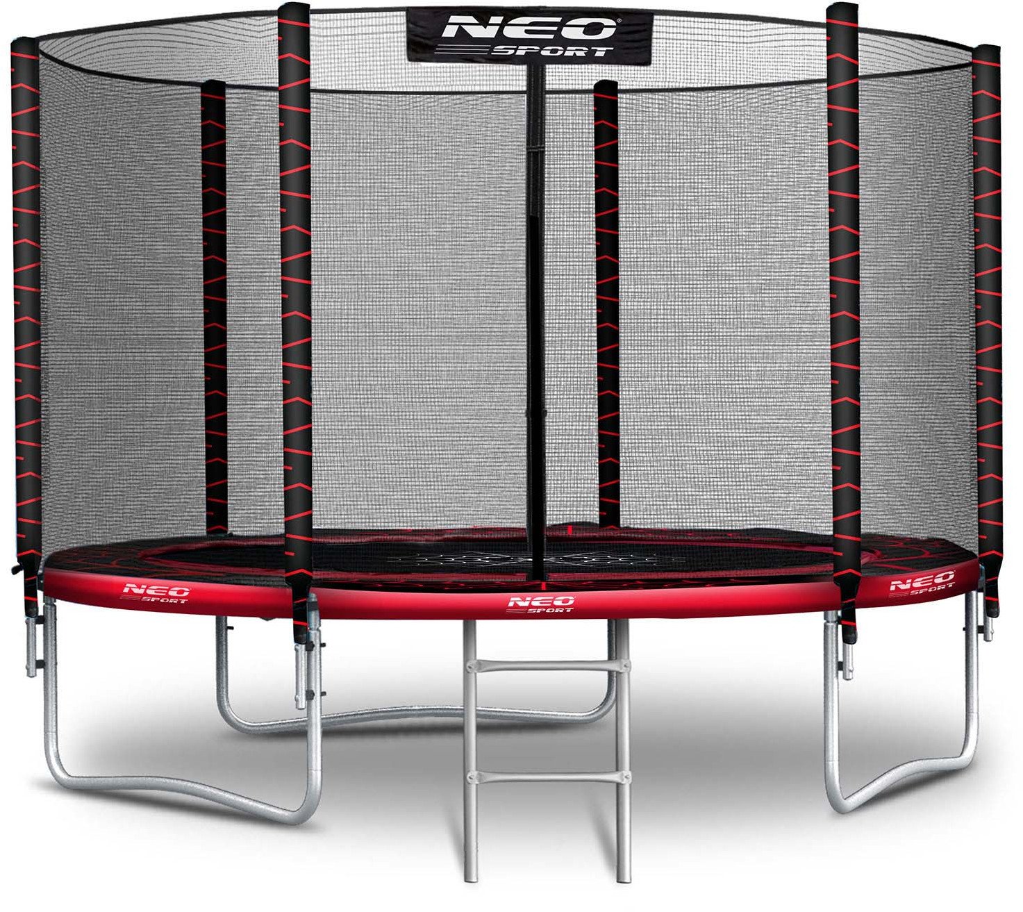 Neo-Sport Trampolina ogrodowa 10ft/312cm z siatką zewnętrzną i drabinką