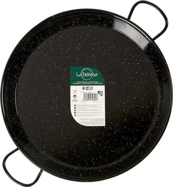 Patelnia La Dehesa Garnek Czarny Stal emaliowana - 38 cm - 8 porcji