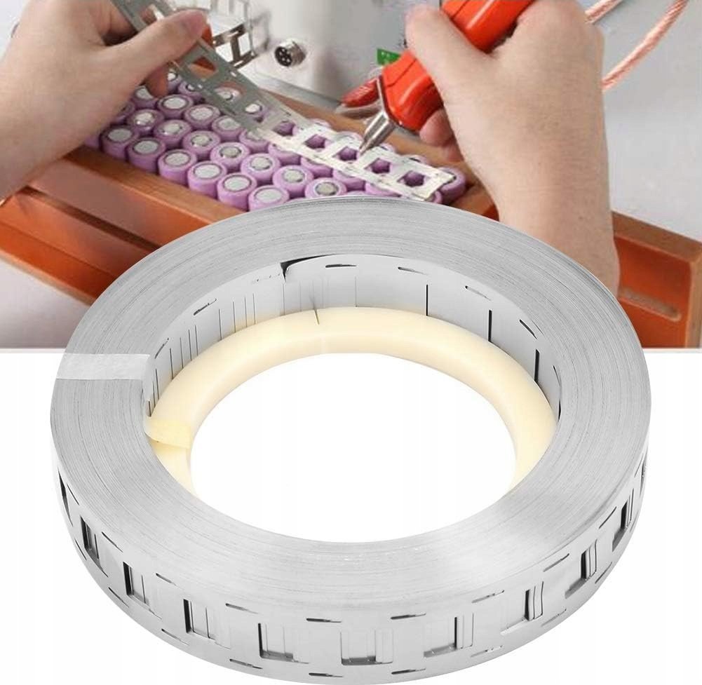 Rosfix TAŚMA NIKLOWANA DRABINKA 2P ZGRZEWANIA OGNIW AKUMULATORÓW 27MM X 0,15MM 1MB