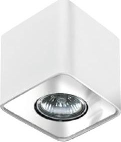 Lampa sufitowa Azzardo Azzardo Nino 1 AZ0735 FH31431S Plafon lampa sufitowa 1x50W GU10 biały / chrom + żarówka LED za 1 zł GRATIS!