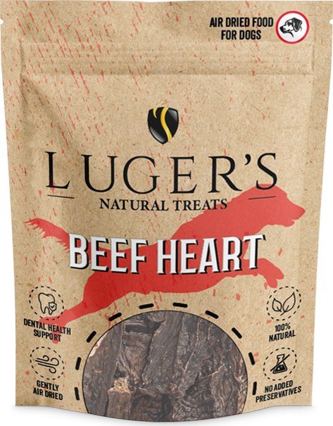 Luger's Natural Treats Przysmak dla psa serca wołowe 100 g