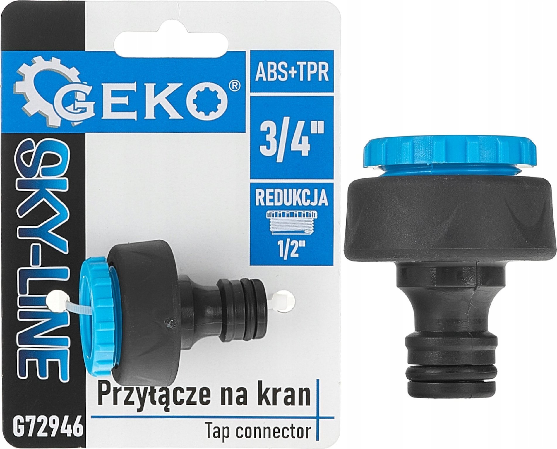 Przyłącze na kran 3/4" z redukcją 1/2" SKY-LINE (240)