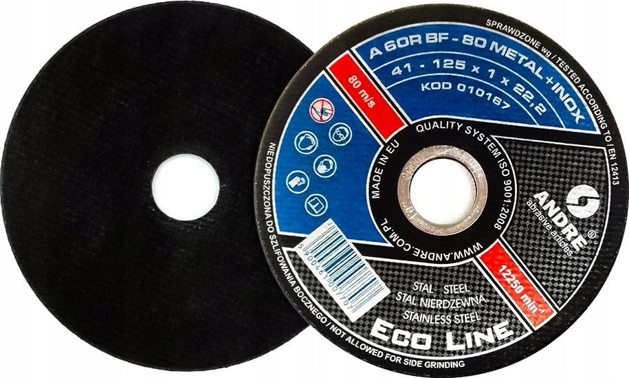 TARCZA DO METALU ANDRE 125 x 1,0mm METAL/INOX ECO LINE