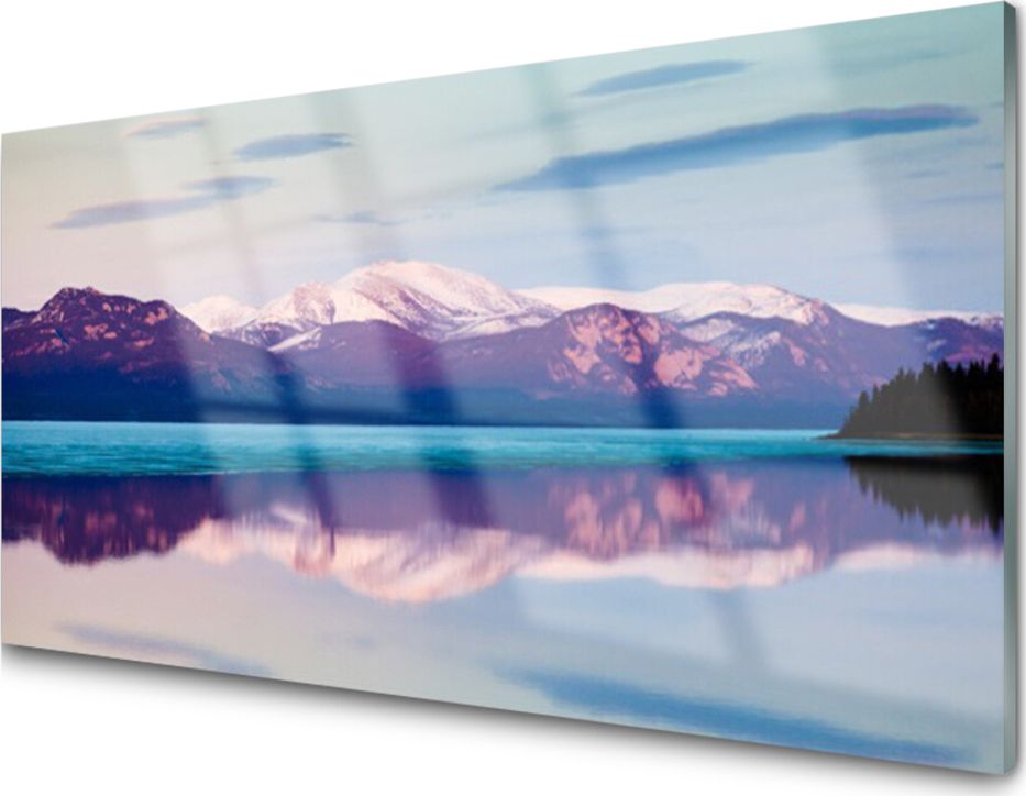 Tulup Obraz Akrylowy Góry Jezioro Krajobraz