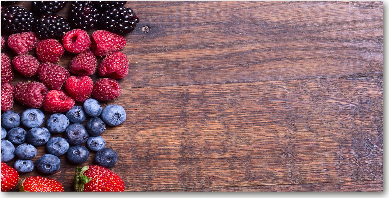 Tulup Tulup Obraz Na Szkle Hartowanym 140x70 Obraz Szklany Owoce leśne