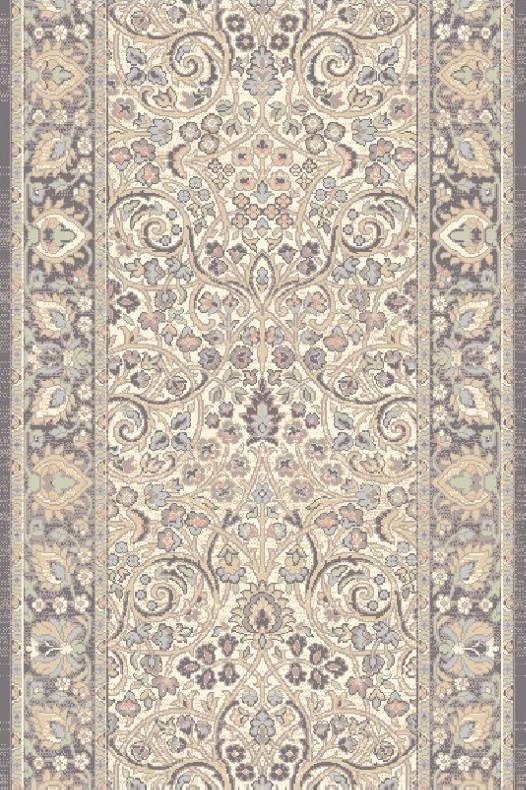 Agnella Białystok Dywan wełniany do salonu CHLORIS Alabastrowy Chodnik ISFAHAN Chodnik 80 cm