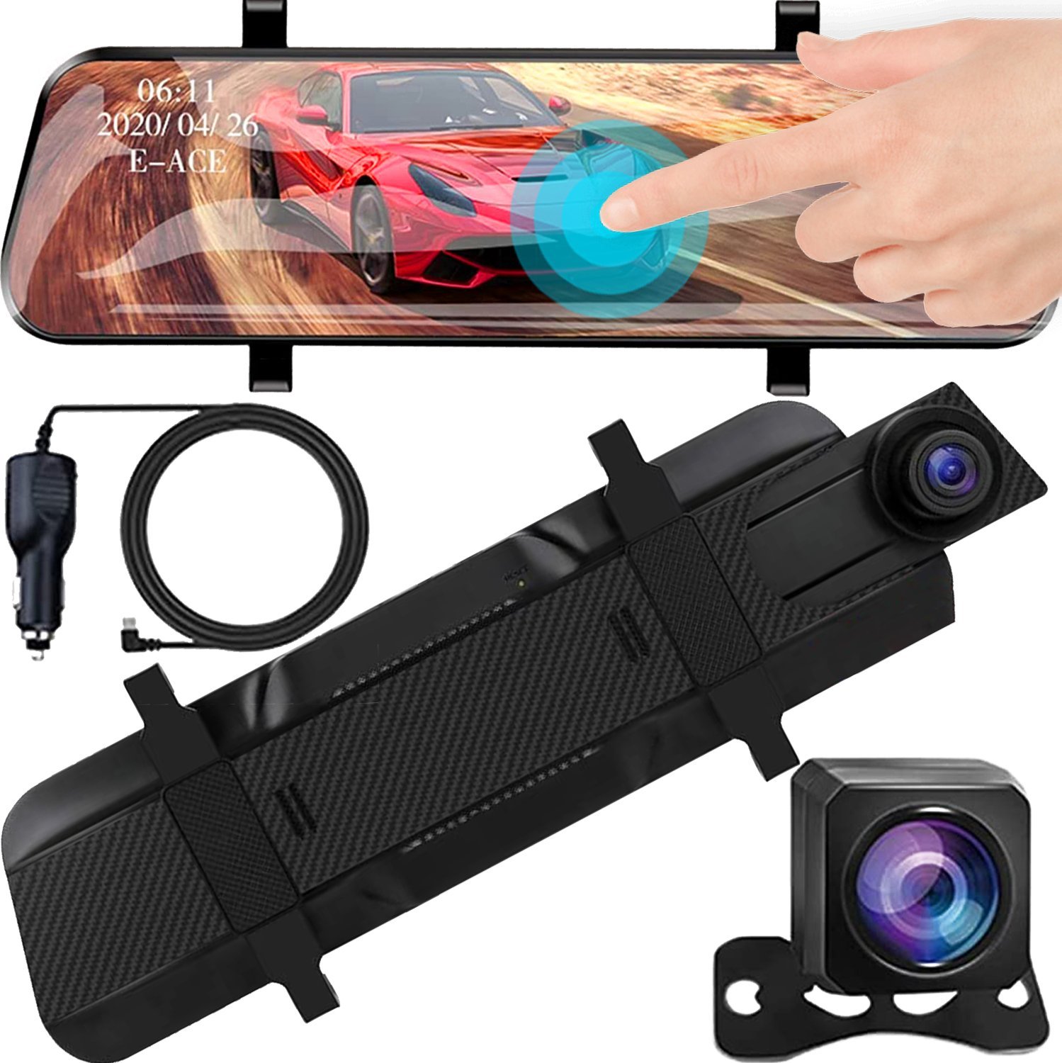 REJESTRATOR JAZDY W LUSTERKU TOUCH W58