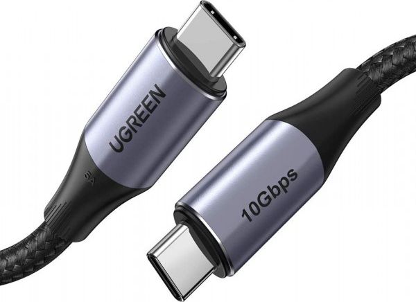 Kabel USB Ugreen USB-C - USB-C 1 m Szary (UGR455BLK)