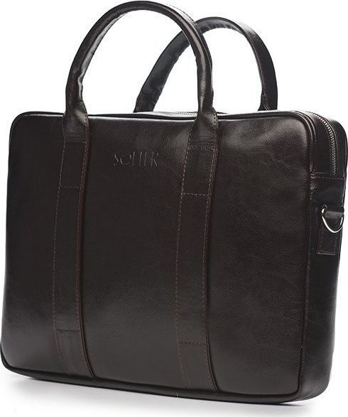 Solier Skórzana męska torba na laptopa Solier SL20 EDYNBURG