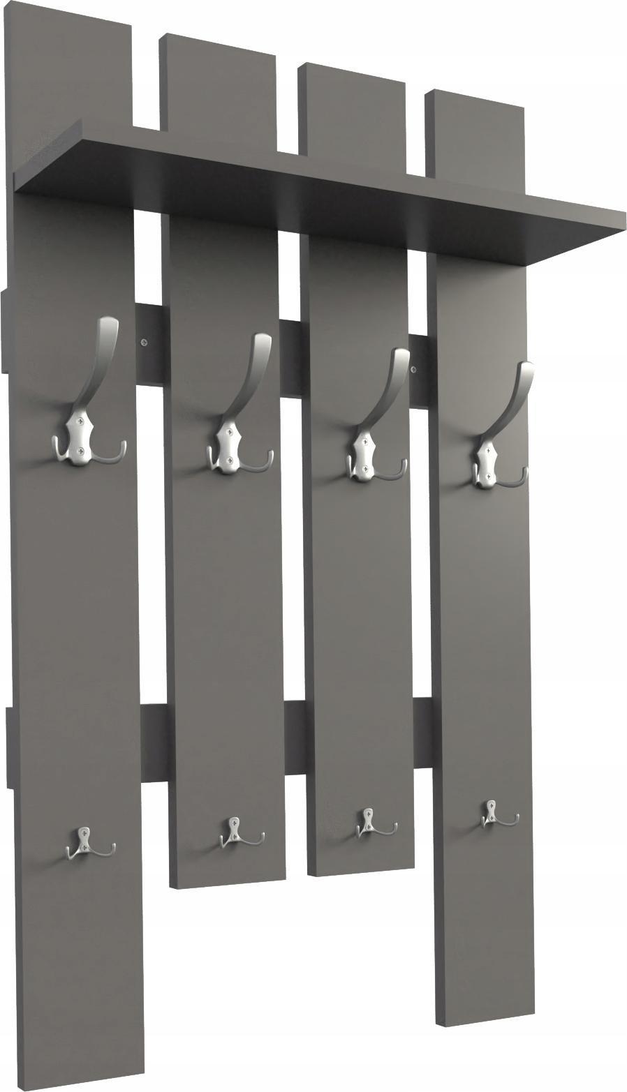 YRKE WIESZAK AŻUR NA UBRANIA, GRAFIT, SATYNA, 100CM WYS