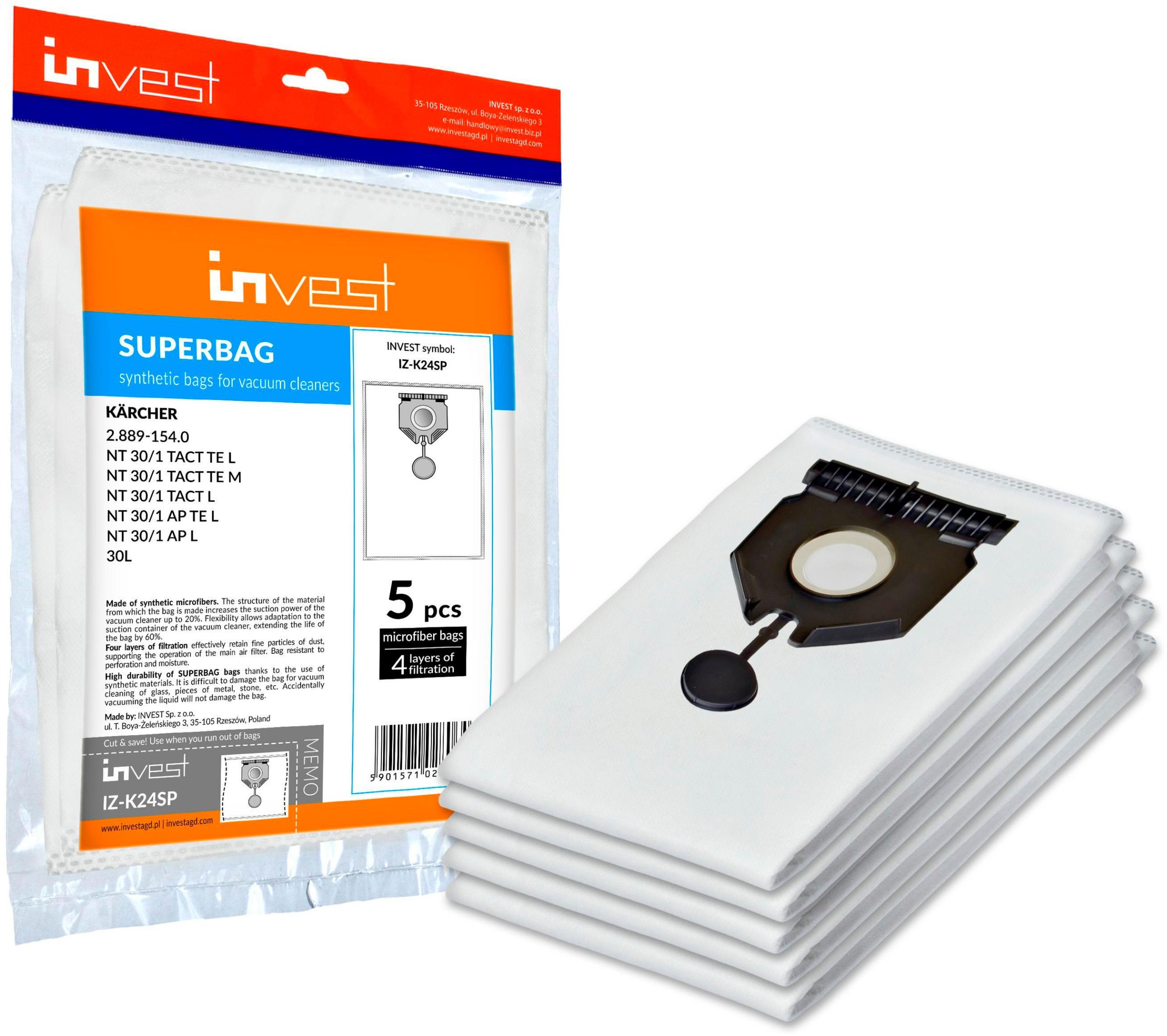 SAFBAG K24SP Karcher NT30/1