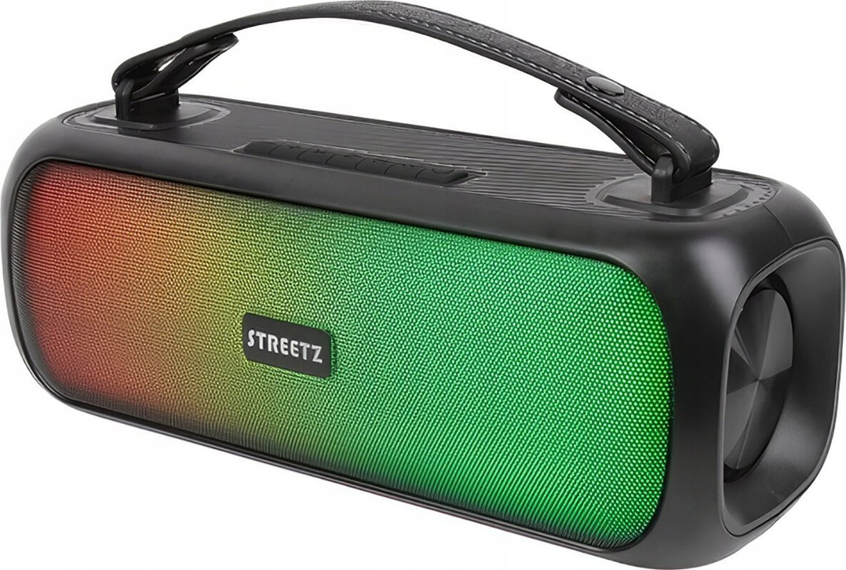 Głośnik Streetz Kolonėlė STREETZ BT 2x 7.5 W, IPX5, AUX, USB flash, LED, juoda / CMB-110