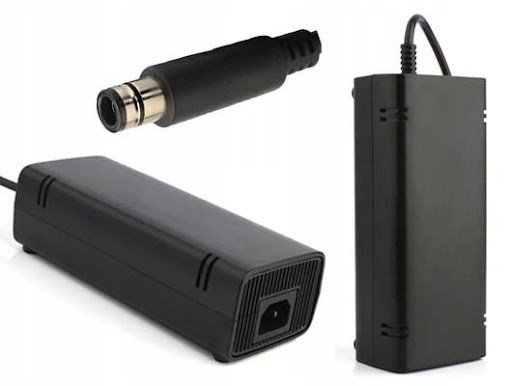 ZASILACZ DO KONSOLI XBOX 360 E + KABEL ZASILAJĄCY