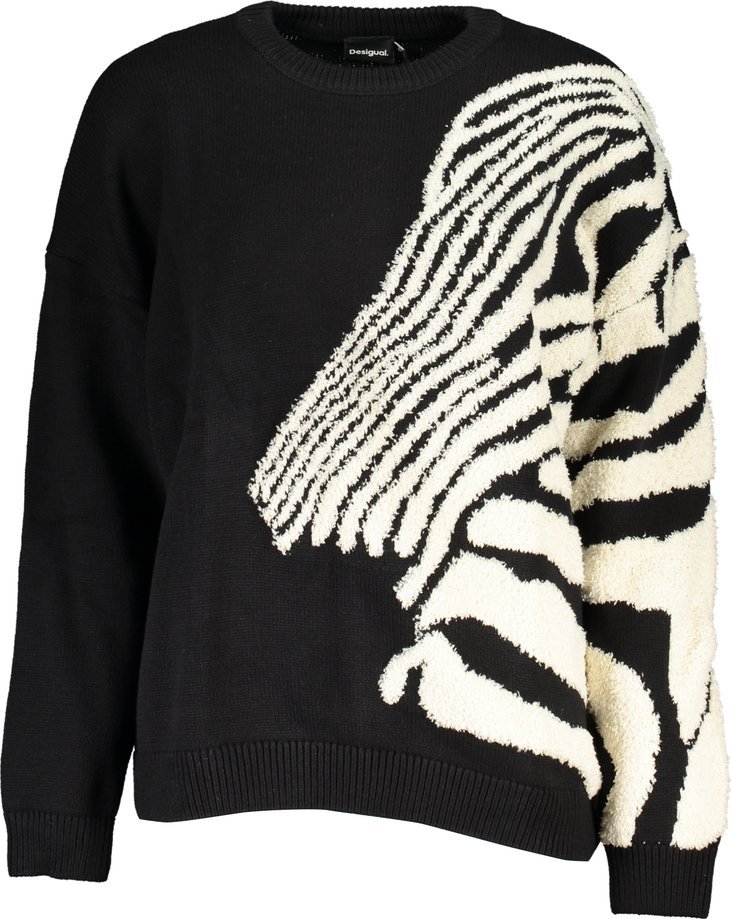 Desigual CZARNY SWETER DESIGUAL DAMSKI M