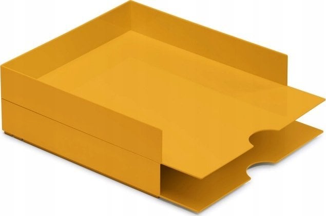 Moxom Zestaw pojemników MOXOM Modular Letter Tray, 320x260x60mm, 2 szt., żółty