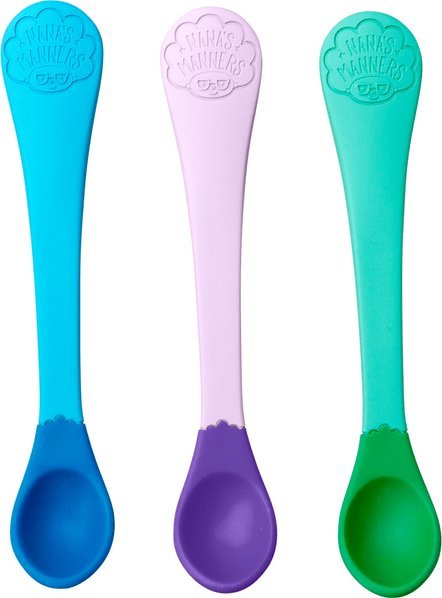 Nana`s Manners Zestaw 3 łyżeczek dla niemowląt Etap 1 Nana's Manners