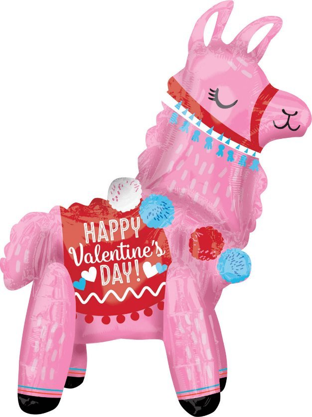 AMSCAN Balon foliowy Valentine llama 45x55cm