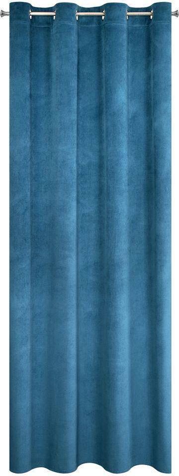 Eurofirany Zasłona 140 x 250 Dekoracyjna Welwet Milo Granat