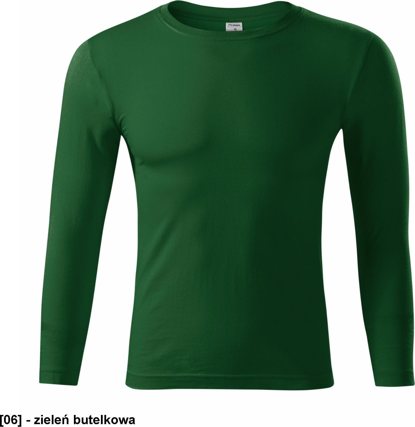 PICCOLIO Progress LS P75 - ADLER - Koszulka unisex, 150 g/m, - zieleń butelkowa L