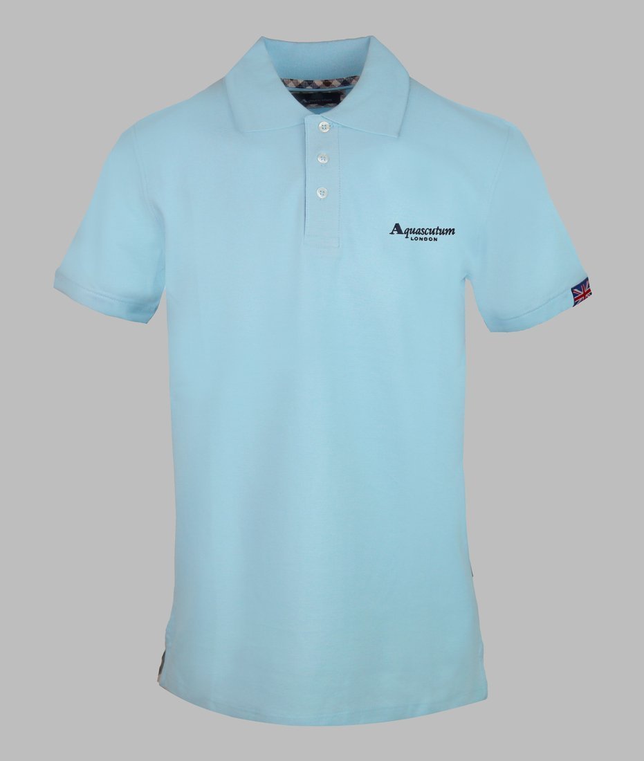 Aquascutum Koszulki polo marki Aquascutum model P01423 kolor Niebieski. Odzież męska. Sezon: Wiosna/Lato S