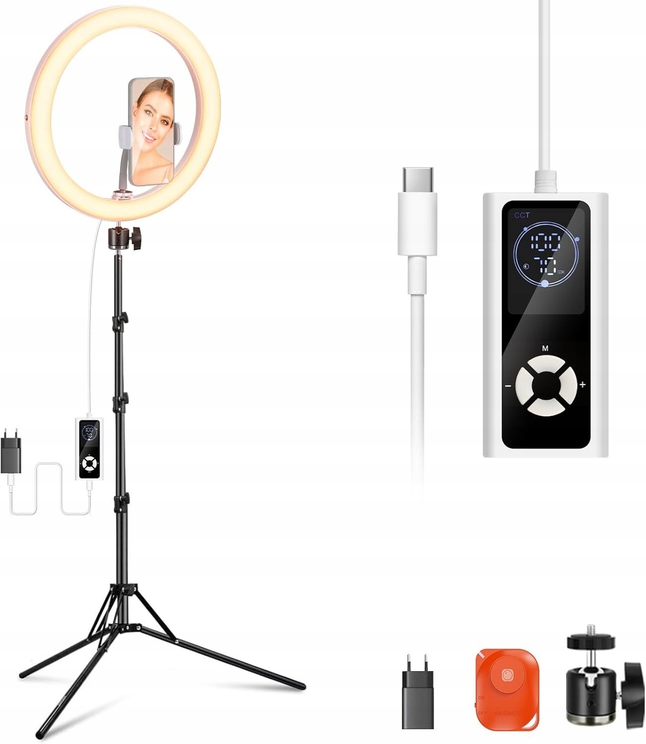 Lampa pierścieniowa Neewer RH12B Pro lampa pierścieniowa 12" 30W LED z akcesoriami