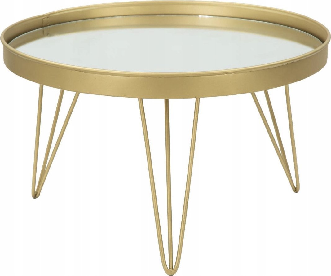 Ferretti Dekoracyjna lustrzana taca na nóżkach, Ø 36,5 cm