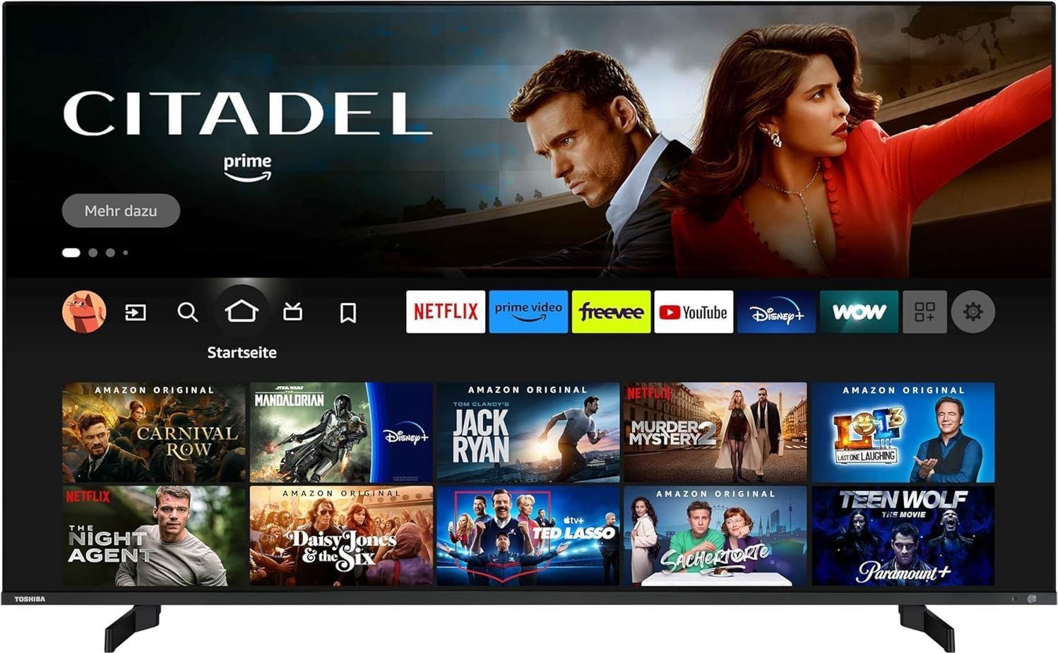 Telewizor Toshiba Telewizor Toshiba 65QF5D63DA 65" QLED 4K UHD HDR FireTV DVB-T2 BT Czarny