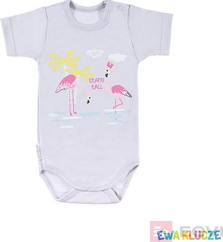 Ewa Klucze BODY niemowlęce wyprawka FAMILY KR DZIEW SZARY Ewa Klucze 92