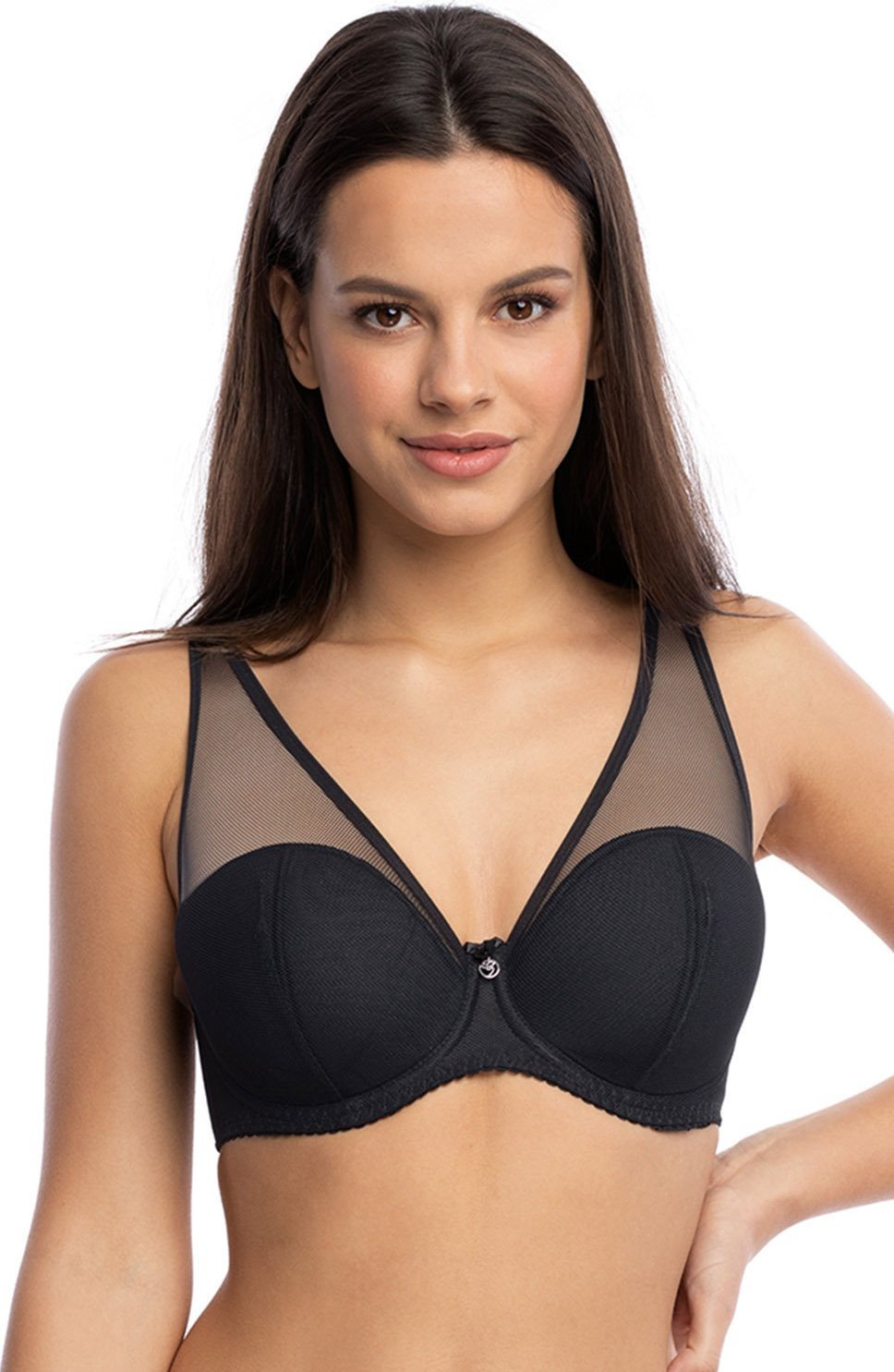 Gaia Gaia 1124 Hera czarny 70E Biustonosz półusztywniany