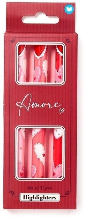 Zakreślacz Amore 3szt