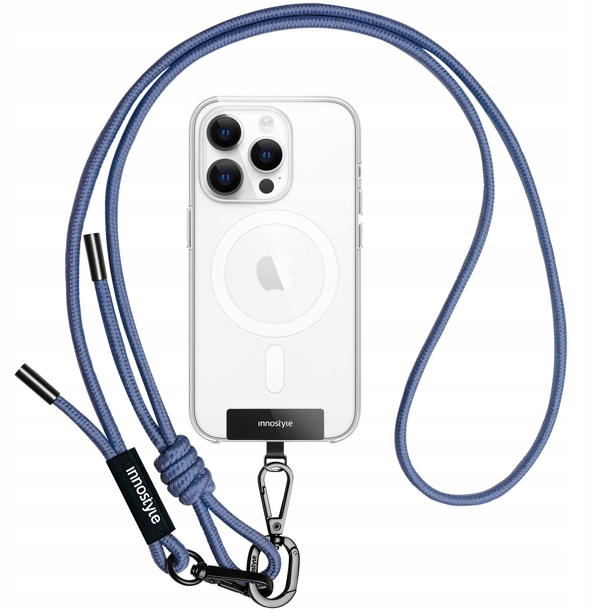 INNOSTYLE SMYCZ DO TELEFONU NA SZYJE WKŁADKA CROSSBODY MOCNA NIEBIESKA 6MM