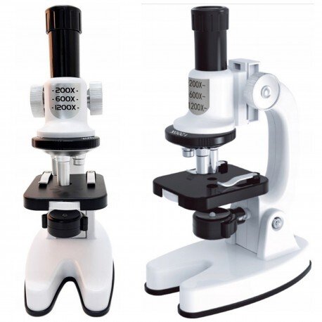 Woopie Mikroskop Cyfrowy LED 1200X, Mikroskop dla dzieci, Mikroskop edukacyjny, Zestaw XXL z Adapterem do Smartfona