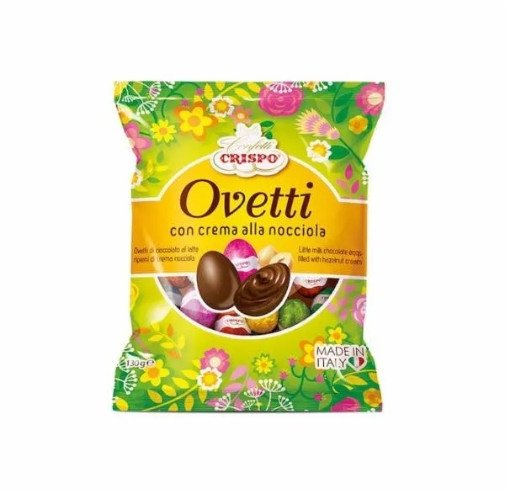 Antica Torroneria Piemontese Wielkanocne jajeczka czekoladowe krem orzechowy 130g - Crispo