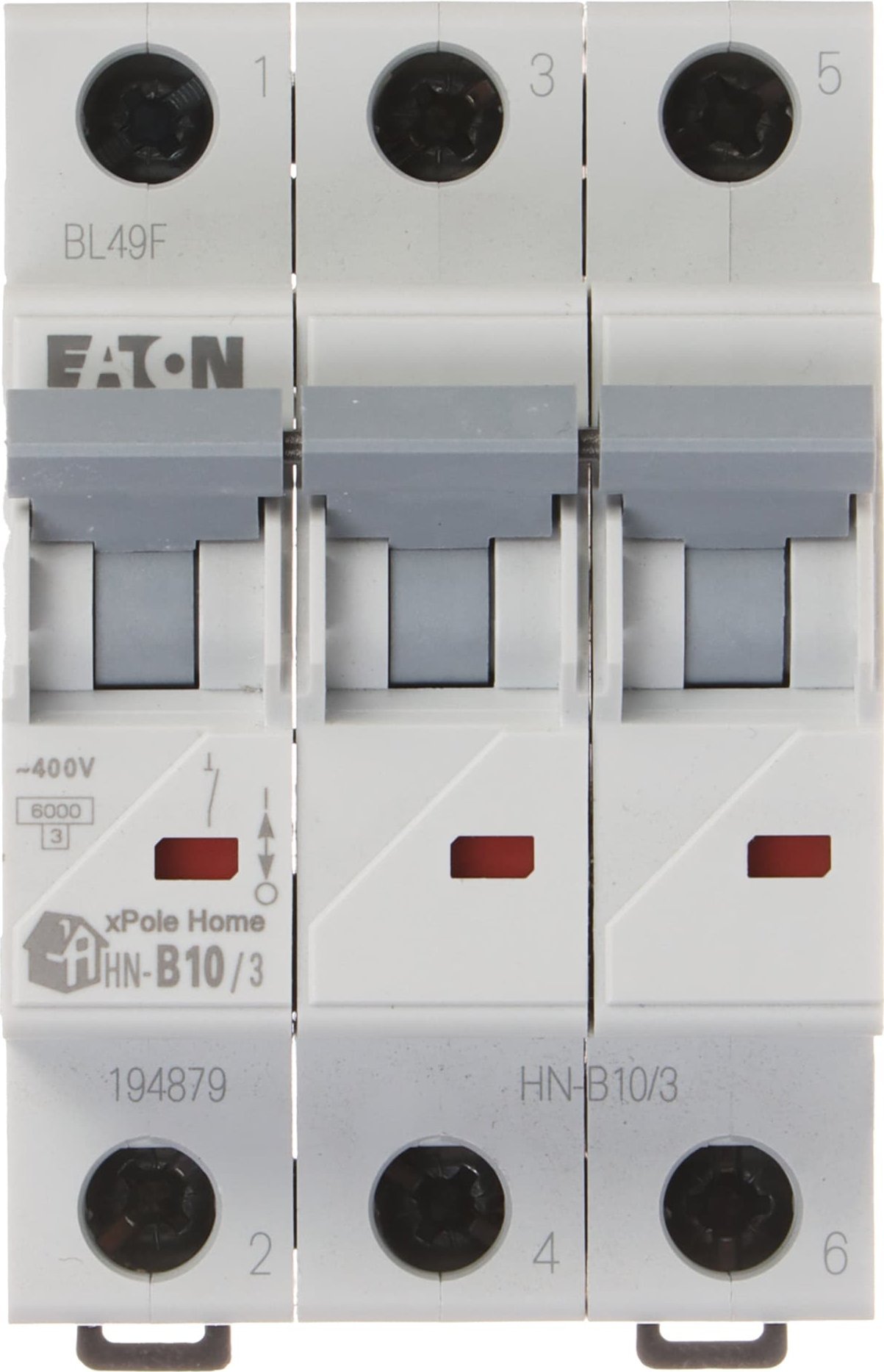 Eaton WYŁĄCZNIK NADPRĄDOWY HN-B10/3 TRÓJFAZOWY 10A TYP B EATON