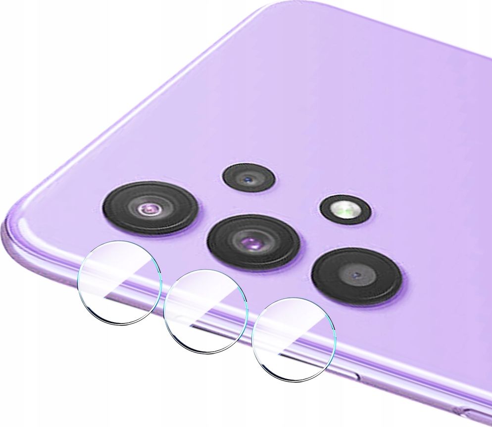etumi Szkło Na Aparat Do Samsung Galaxy A32 4G / 5G 9H Szkło Hartowane Glass Ochrona Na Obiektyw Tył 9H Zestaw Glas0305