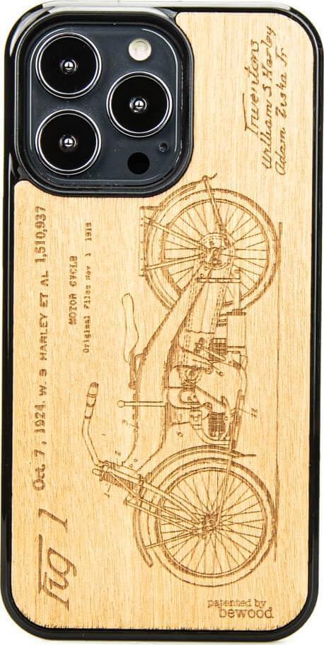 BeWood Drewniane Etui iPhone 13 Pro HARLEY PATENT ANIEGRE