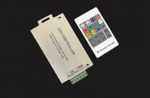 MW Lighting STEROWNIK RGB NA FALE RADIOWE, 12V/24VDC 3X8A, PILOT 20PRZYCISKÓW