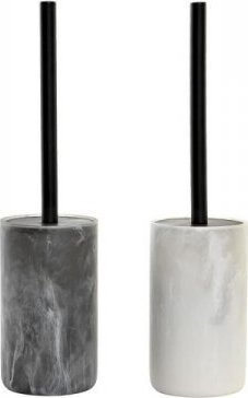 DKD Home Decor Szczotka toaletowa DKD Home Decor Stal nierdzewna Żywica (9,5 x 9,5 x 38 cm) (2 Sztuk)