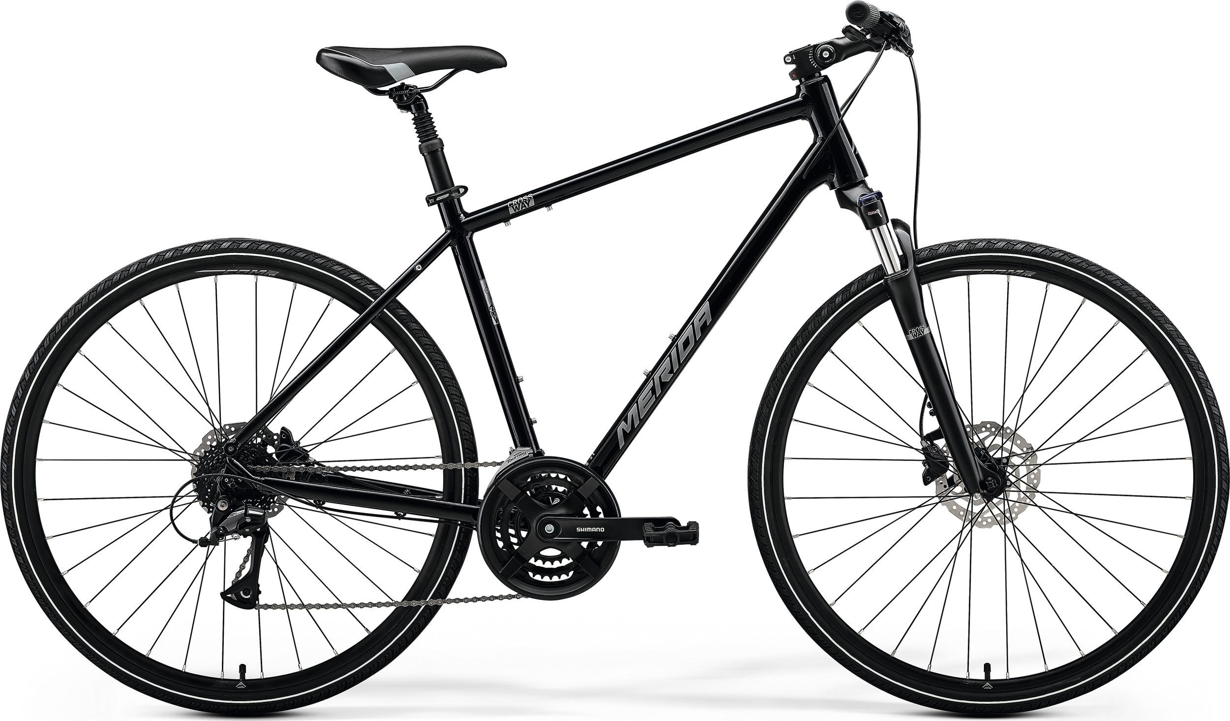 Merida Dviratis Merida Crossway 20 III1 black(silver)-59 cm / XL (Dydis: 59 cm / XL)