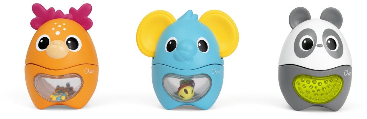 Zwierzaki aktywiziaki do aktywnego układania i mieszania elementów Chicco