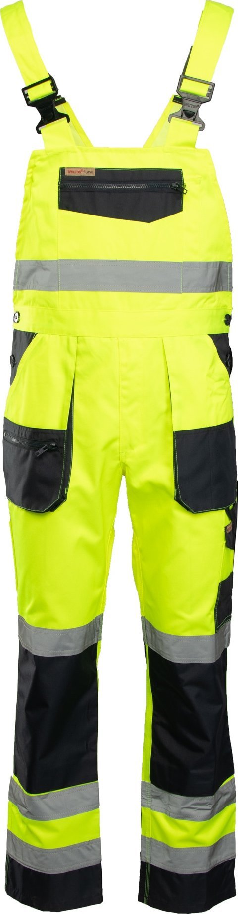 Polstar AFOG - BRIXTON FLASH SPODNIE OGRODNICZKI SELEDYNOWE KAT.II KL. 2, POLIESTER/BAWEŁNA (80%/20%), BAWEŁNA/POLIESTER (55% /45%), - ŻÓŁTY/GRANAT 11
