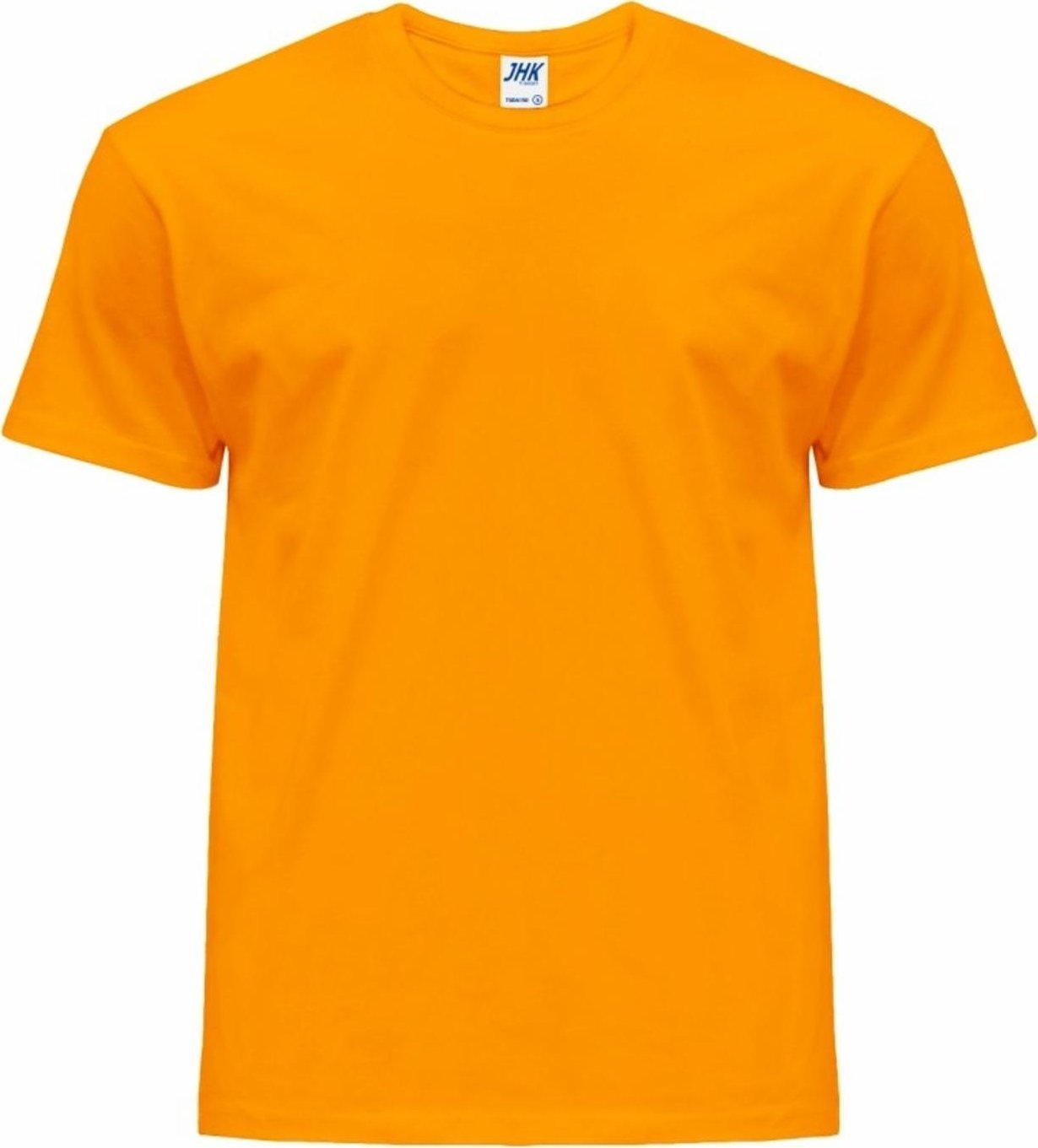 JHK T-shirt JHK TSRK 150 - dziecięca/młodzieżowa z krótkim rękawem wzmocniony lycrą ściągacz, 100% bawełna, 155g - jasno żółty. 5-6