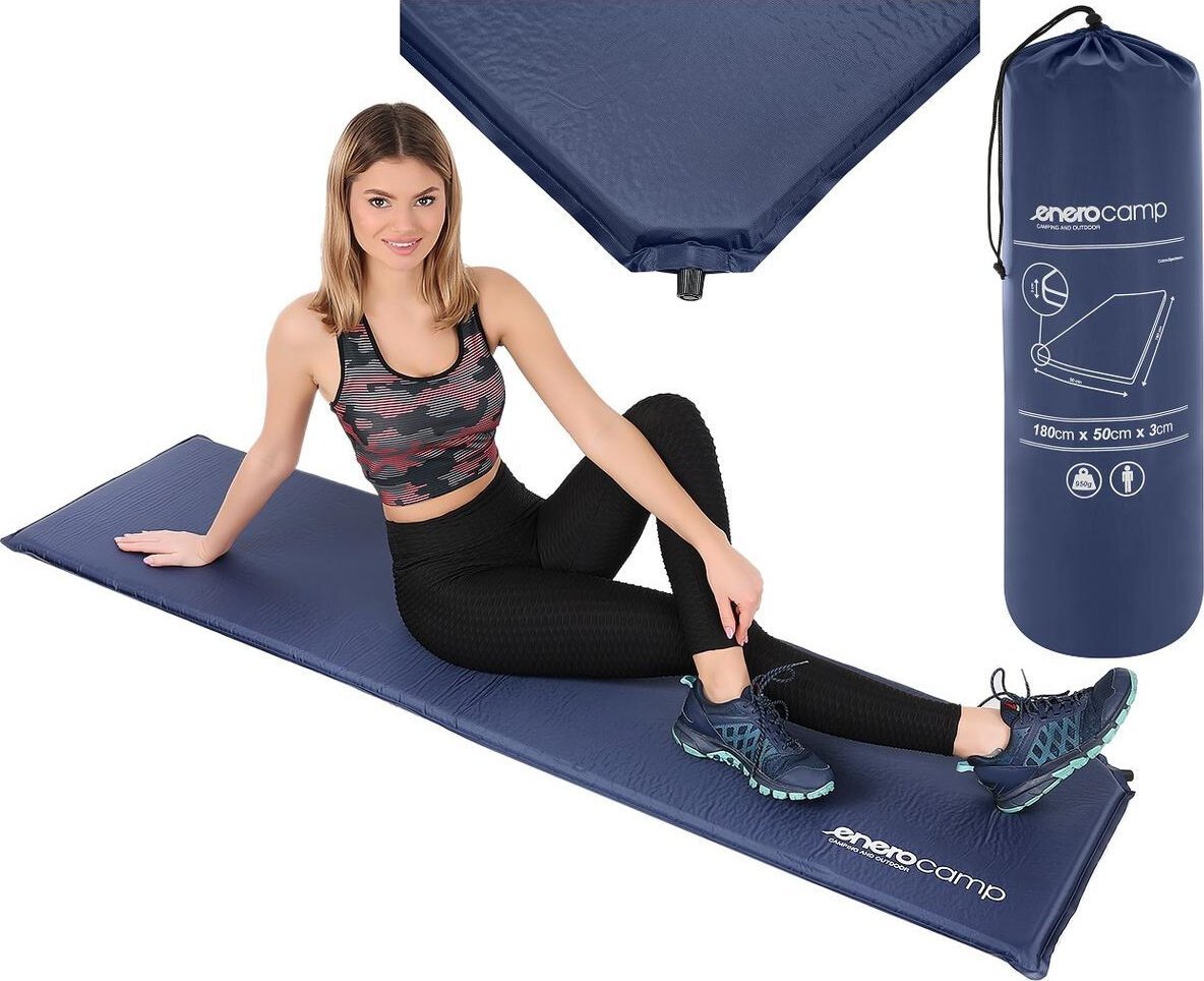Redcliffs MATA SAMOPOMPUJĄCA TURYSTYCZNA MATERAC 180X50X3CM GRANATOWA