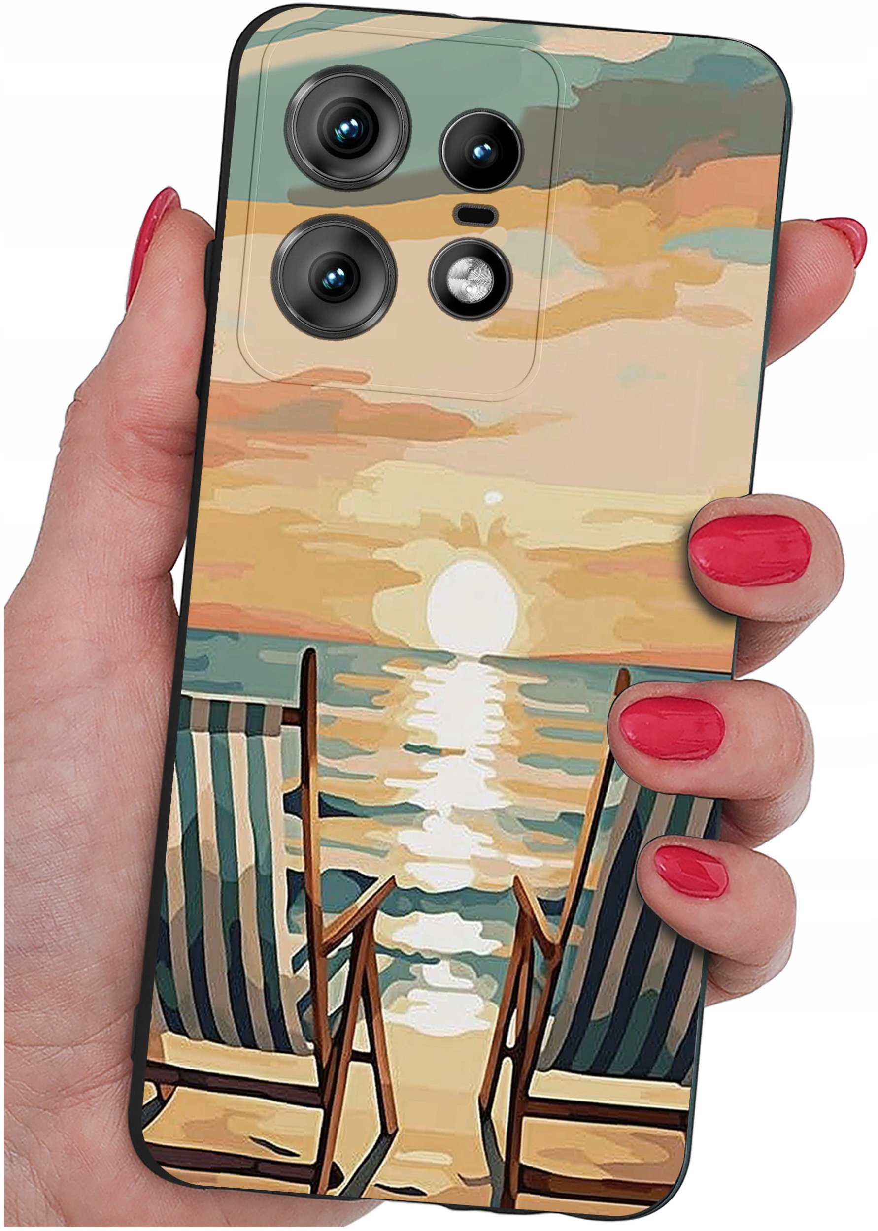 Etui do Motorola Moto EDGE 50 Pro WZORY |SILIKONOWE MATT CASE