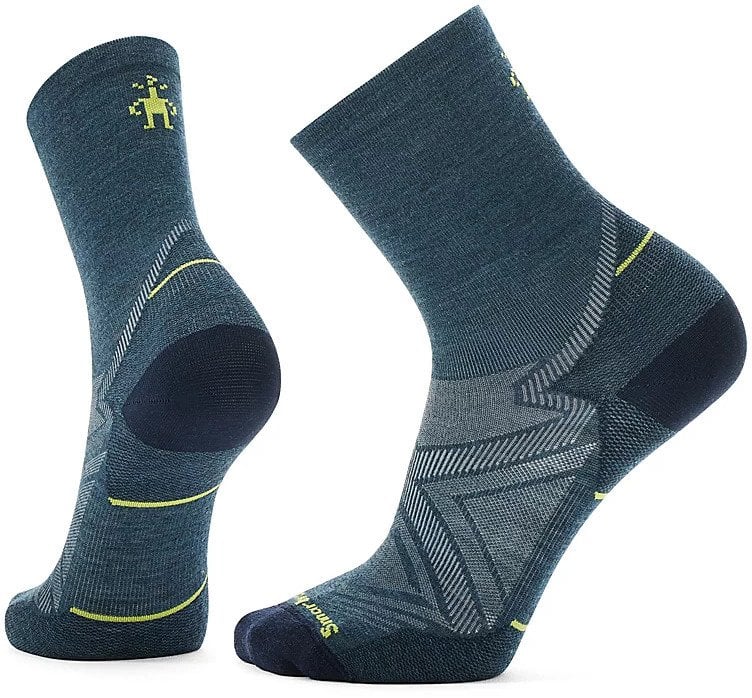 Smartwool U'S Run Zero Cushion Mid Crew Socks, G74 | twilight blue, M